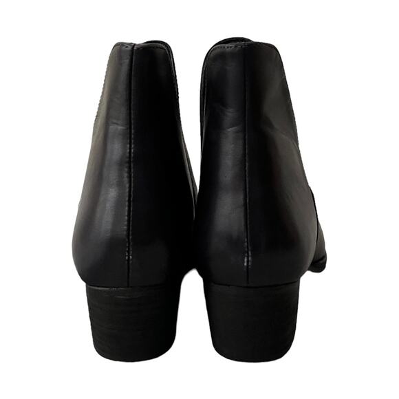 Free People Charm Double V Ankle Black Leather Boots Size 38 EU - Picture 4 of 12